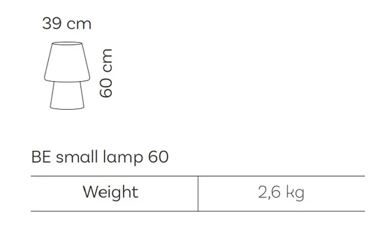 Rozmerová schéma – RBE Small Lamp