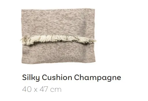 Rozmerová schéma – Silky Cushion 40 × 47